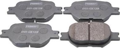 Febest 0101-CDE120F - Тормозные колодки, дисковые, комплект abcparts.ee