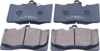 Febest 0101-GSE22F - Тормозные колодки, дисковые, комплект abcparts.ee