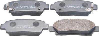 Febest 0101-GX90R - Тормозные колодки, дисковые, комплект abcparts.ee