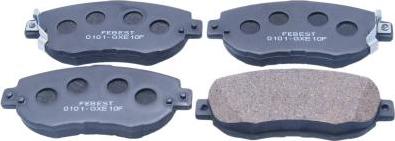 Febest 0101-GXE10F - Тормозные колодки, дисковые, комплект abcparts.ee
