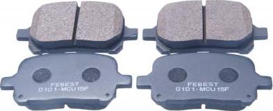Febest 0101-MCU15F - Тормозные колодки, дисковые, комплект abcparts.ee