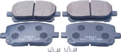 Febest 0101-ZZE130F - Тормозные колодки, дисковые, комплект abcparts.ee