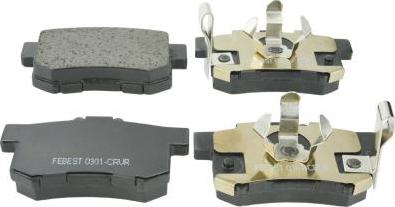 Febest 0301-CRVR - Тормозные колодки, дисковые, комплект abcparts.ee