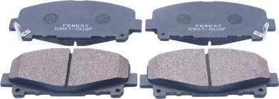 Febest 0301-CU2F - Тормозные колодки, дисковые, комплект abcparts.ee