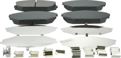 Febest 0301-YD1F - Тормозные колодки, дисковые, комплект abcparts.ee