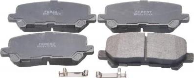 Febest 0301-YD2R - Тормозные колодки, дисковые, комплект abcparts.ee