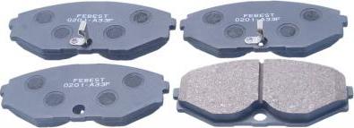 Febest 0201-A33F - Тормозные колодки, дисковые, комплект abcparts.ee