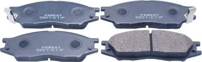 Febest 0201-K11F - Тормозные колодки, дисковые, комплект abcparts.ee