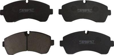 Febest 1601-906F - Тормозные колодки, дисковые, комплект abcparts.ee
