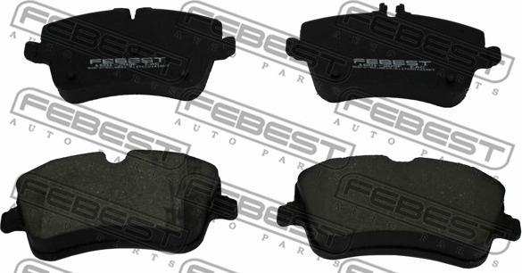 Febest 1601-203F - Тормозные колодки, дисковые, комплект abcparts.ee