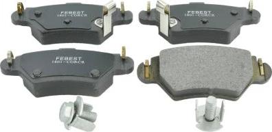 Febest 1801-CORCR - Тормозные колодки, дисковые, комплект abcparts.ee
