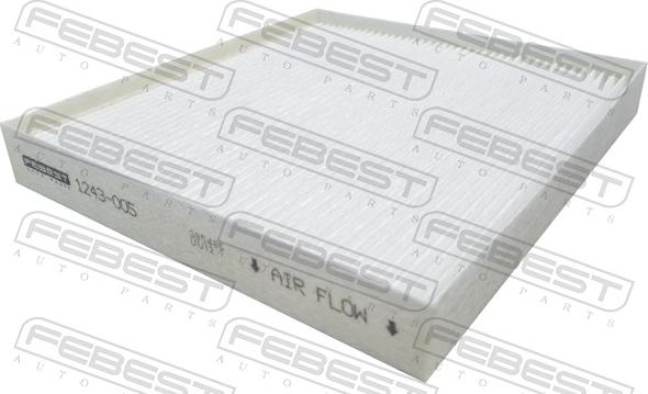Febest 1243-005 - Фильтр воздуха в салоне abcparts.ee