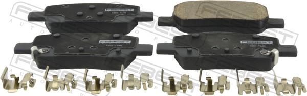 Febest 1201-TMR - Тормозные колодки, дисковые, комплект abcparts.ee