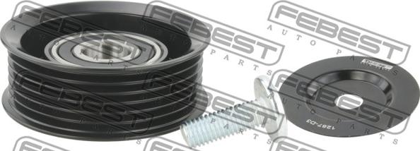 Febest 1287-D3 - Ролик, поликлиновый ремень abcparts.ee