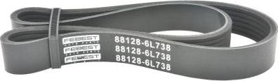 Febest 88128-6L738 - Поликлиновой ремень abcparts.ee