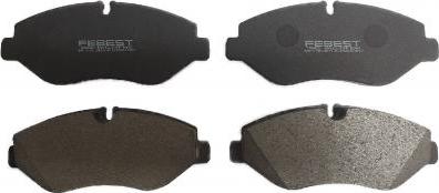 Febest 3801-DAILIVF - Тормозные колодки, дисковые, комплект abcparts.ee