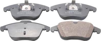 Febest 2101-CA2F - Тормозные колодки, дисковые, комплект abcparts.ee