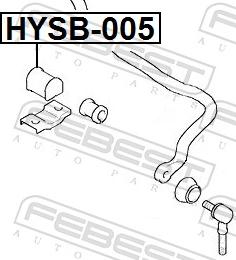 Febest HYSB-005 - Втулка стабилизатора abcparts.ee