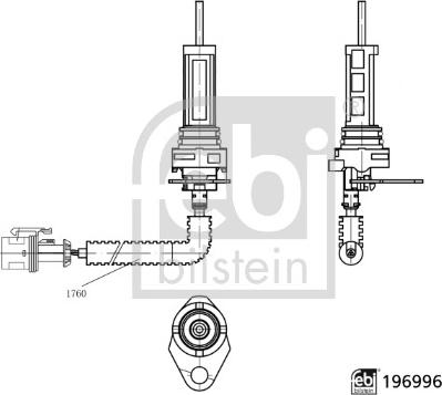 Febi Bilstein 196996 - Сигнализатор, износ тормозных колодок abcparts.ee