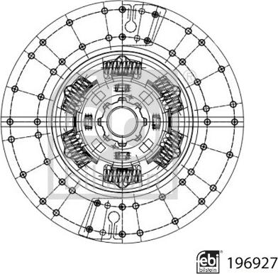 Febi Bilstein 196927 - Диск сцепления, фрикцион abcparts.ee
