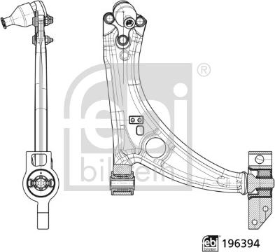 FEBI Bilstein 196394 - Рычаг подвески колеса abcparts.ee