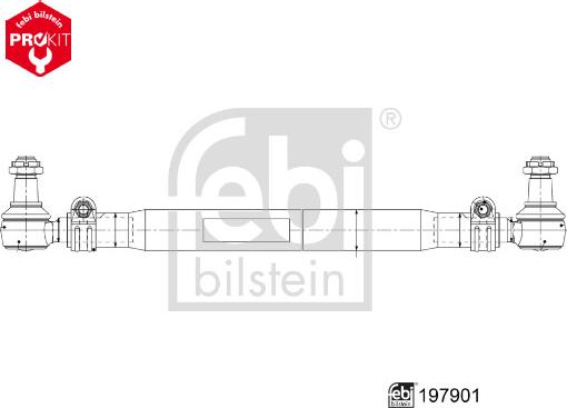 Febi Bilstein 197901 - Рулевая тяга abcparts.ee