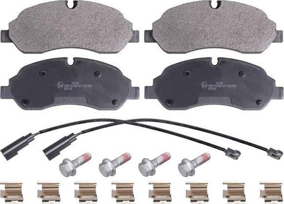 FEBI Bilstein 16955 - Тормозные колодки, дисковые, комплект abcparts.ee
