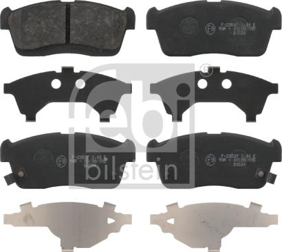 Febi Bilstein 16662 - Тормозные колодки, дисковые, комплект abcparts.ee