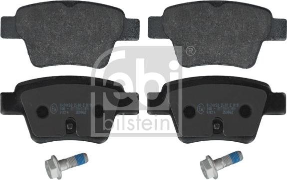 Febi Bilstein 16715 - Тормозные колодки, дисковые, комплект abcparts.ee