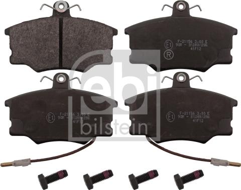 FEBI Bilstein 116105 - Тормозные колодки, дисковые, комплект abcparts.ee