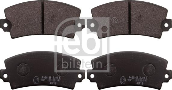 Febi Bilstein 116179 - Тормозные колодки, дисковые, комплект abcparts.ee