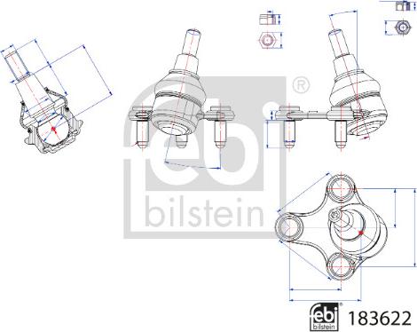 Febi Bilstein 183622 - Шаровая опора abcparts.ee