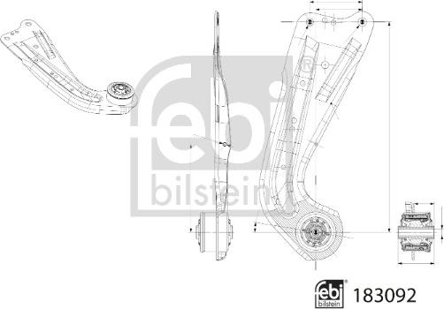 FEBI Bilstein 183092 - Рычаг подвески колеса abcparts.ee