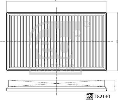 FEBI Bilstein 182130 - Воздушный фильтр двигателя abcparts.ee