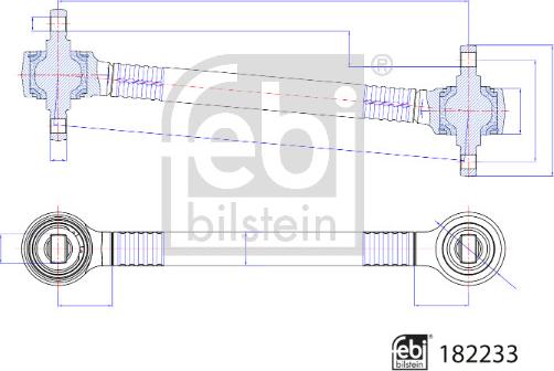 FEBI Bilstein 182233 - Рычаг подвески колеса abcparts.ee