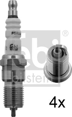 Febi Bilstein 13443 - Свеча зажигания abcparts.ee