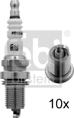 Febi Bilstein 13415 - Свеча зажигания abcparts.ee