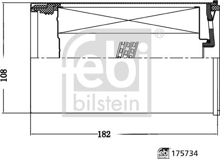 Febi Bilstein 175734 - Топливный фильтр abcparts.ee