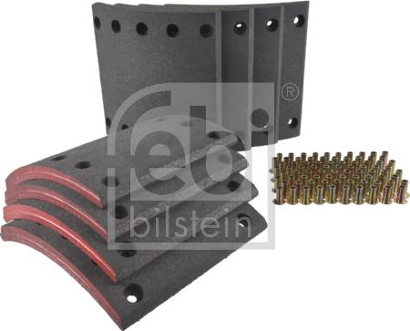 Febi Bilstein 172569 - Тормозные накладки, барабанный тормоз abcparts.ee