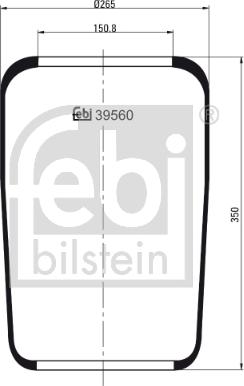 Febi Bilstein 39560 - Кожух пневматической рессоры abcparts.ee