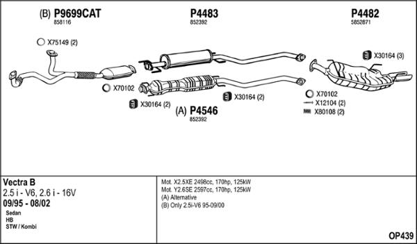 Fenno OP439 - Система выпуска ОГ abcparts.ee