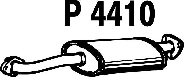 Fenno P4410 - Средний глушитель выхлопных газов abcparts.ee
