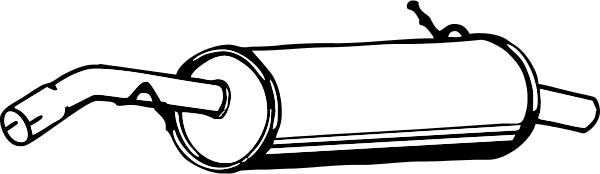 Fenno P4612 - Глушитель выхлопных газов, конечный abcparts.ee