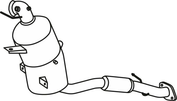 Fenno P8820DPF - Сажевый / частичный фильтр, система выхлопа ОГ abcparts.ee