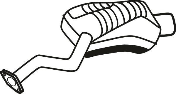 Fenno P3190 - Глушитель выхлопных газов, конечный abcparts.ee