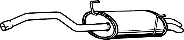 Fenno P2245 - Глушитель выхлопных газов, конечный abcparts.ee