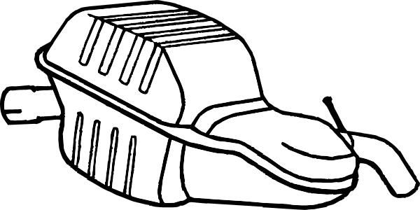 Fenno P7828 - Глушитель выхлопных газов, конечный abcparts.ee