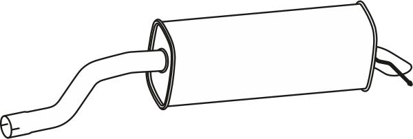 Fenno P72180 - Глушитель выхлопных газов, конечный abcparts.ee