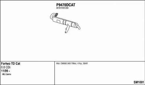 Fenno SM1001 - Система выпуска ОГ abcparts.ee
