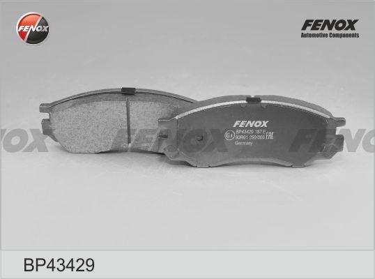 Fenox BP43429 - Тормозные колодки, дисковые, комплект abcparts.ee